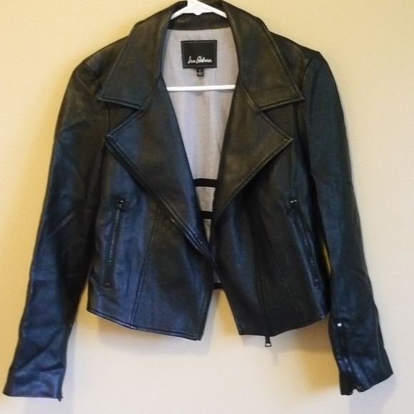 Sam Edelman Jackets & Blazers - Sam Edelman Black Faux Leather Jacket sz S